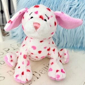 Webkinz HM131 LOVE PUPPY Hearts‎ Valentine Dog Plush Stuffed NO CODE, RARE